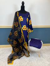 Pakistani raw silk salwer kamiz