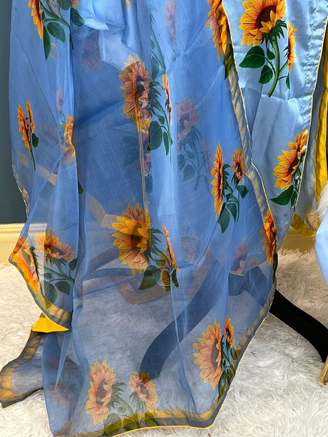 Pakistani raw silk salwer kamiz ( tulip pant with accessories)