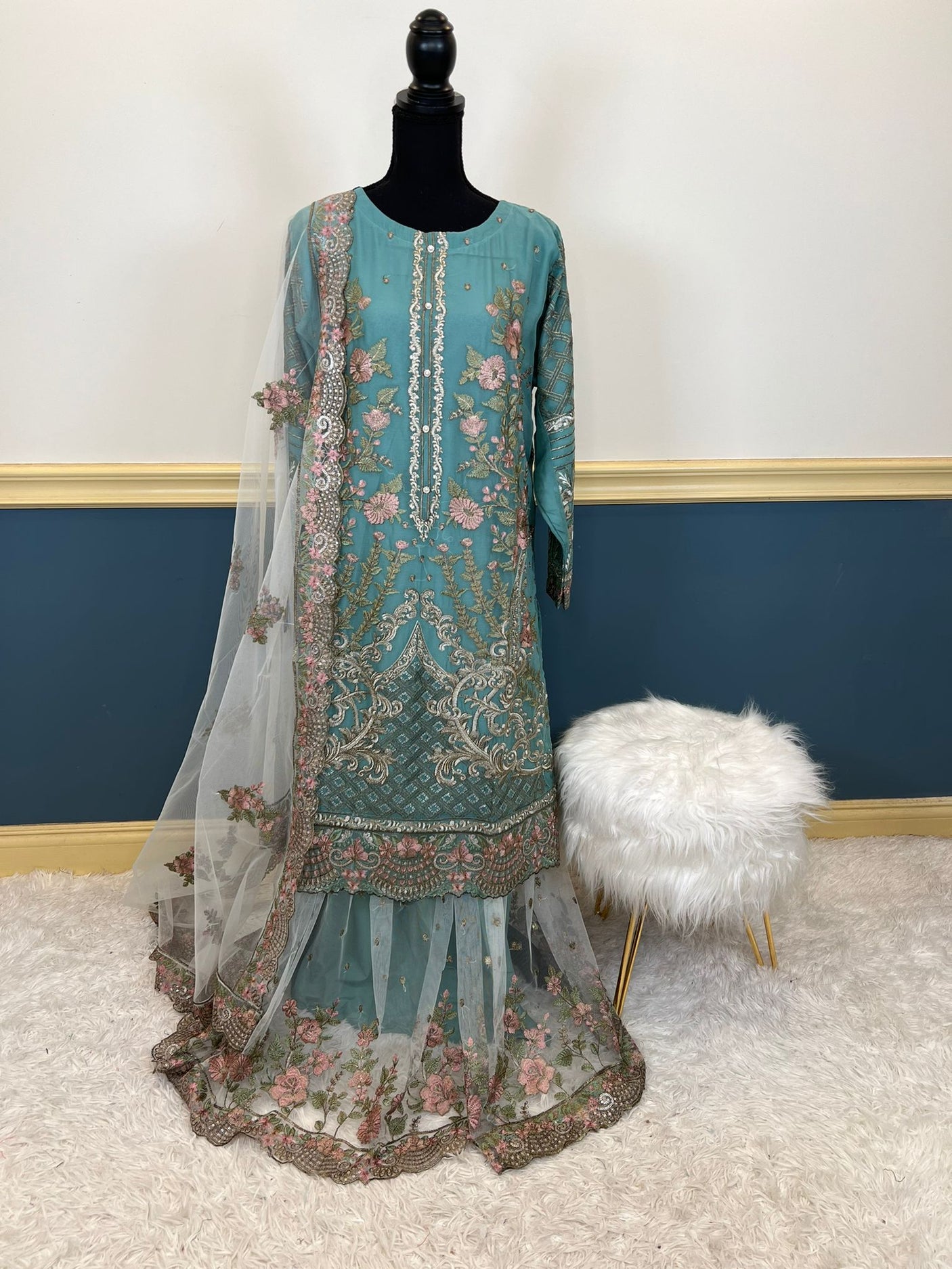 Pakistani Embroidered Party wear  Ready To Ship
