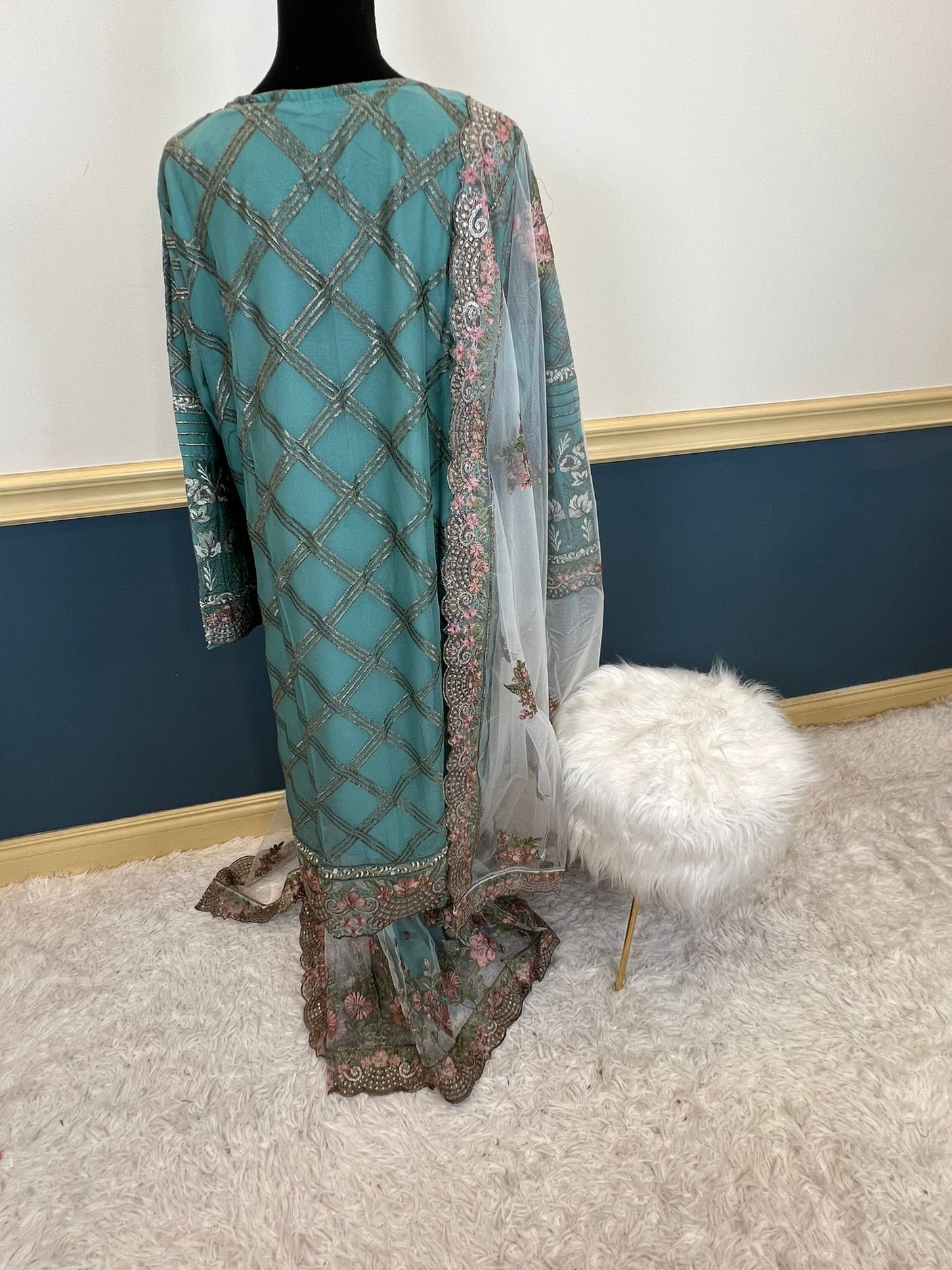 Pakistani Embroidered Party wear  Ready To Ship