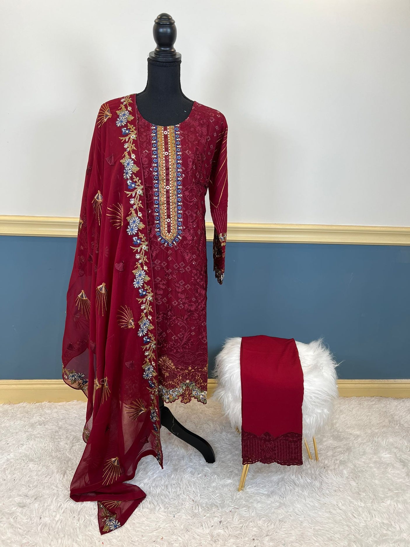 Pakistani Embroidered Party wear  Ready To Ship