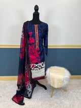 Pakistani Stitched Embroidered lawn Salwar kameez ready to ship