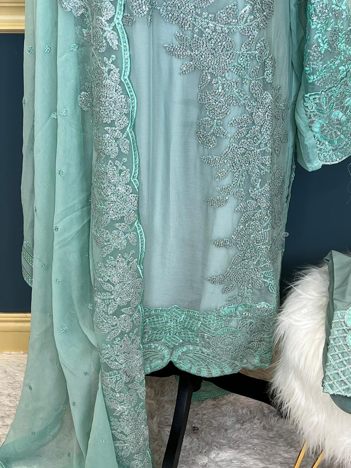 Pakistani Embroidered Party wear  Ready To Ship