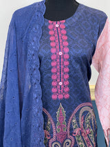 Pakistani Stitched Embroidery luxury  lawn Dresses Ready To Ship