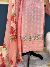 Pakistani Stitched Embroidered lawn Salwar kameez ready to ship