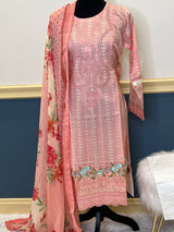 Pakistani Stitched Embroidered lawn Salwar kameez ready to ship
