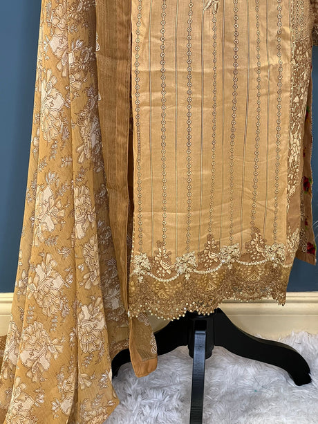 Pakistani Stitched Embroidered lawn Salwar kameez ready to ship