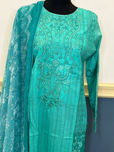Pakistani Stitched Embroidered lawn Salwar kameez ready to ship