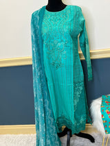 Pakistani Stitched Embroidered lawn Salwar kameez ready to ship