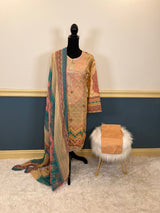 Pakistani Stitched Embroidered lawn Salwar kameez ready to ship