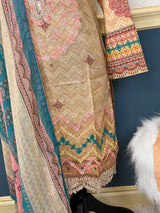 Pakistani Stitched Embroidered lawn Salwar kameez ready to ship