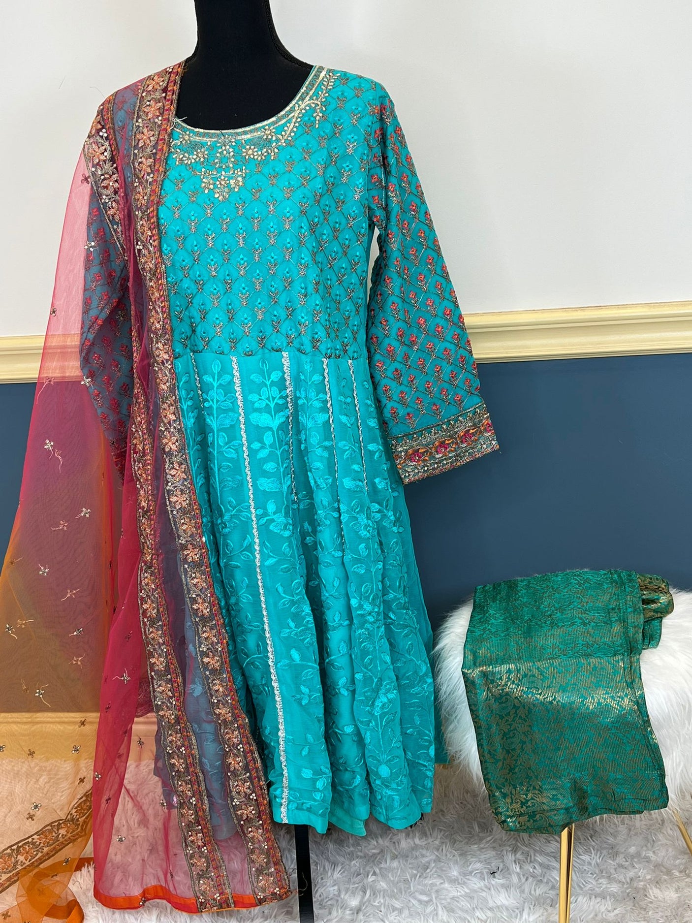 Pakistani Embroidered Party wear  Ready To Ship