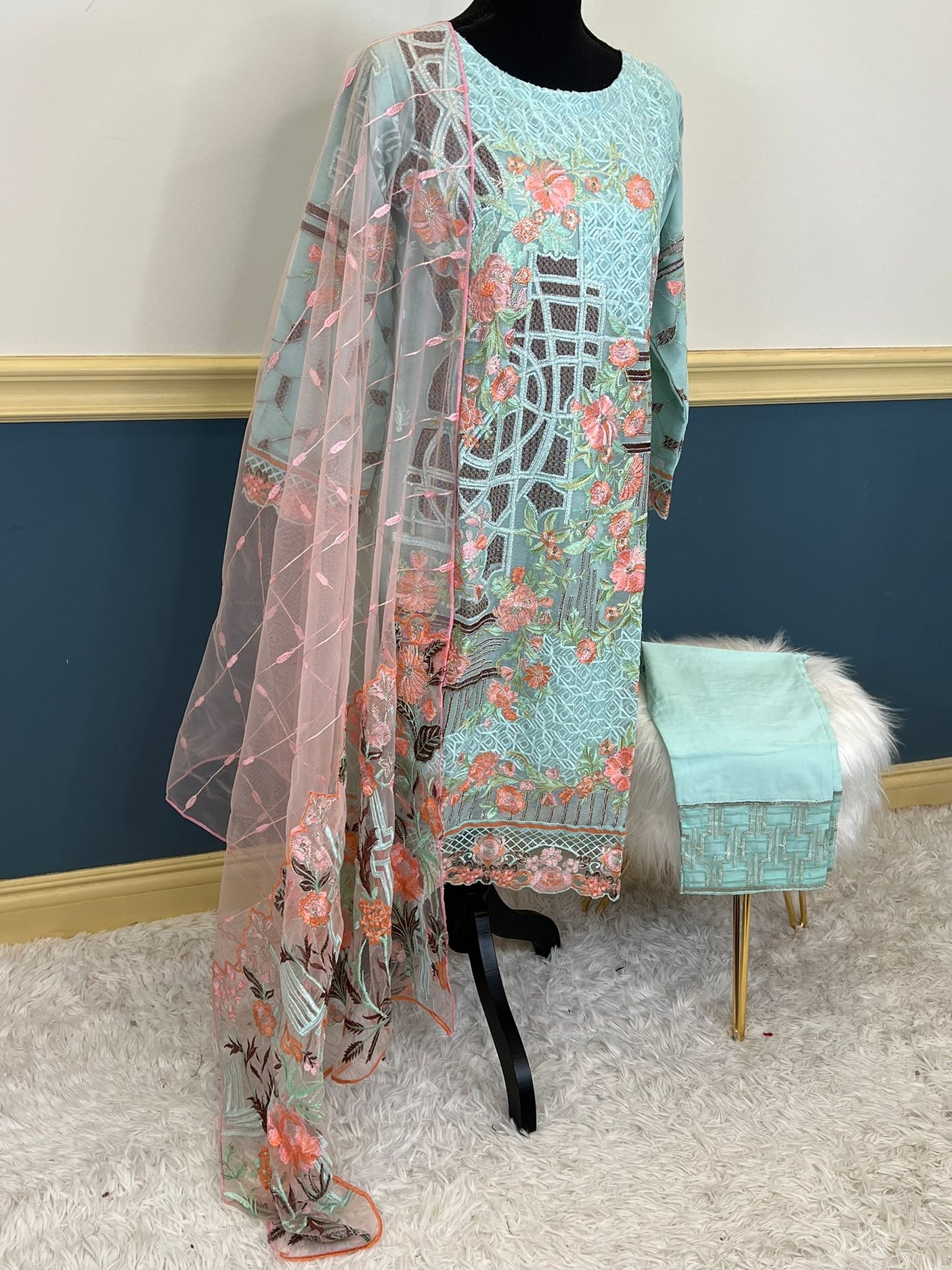 Pakistani Embroidered Party wear  Ready To Ship