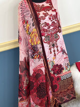 Pakistani Stitched Luxury Embroidered lawn Salwar kameez ready to ship