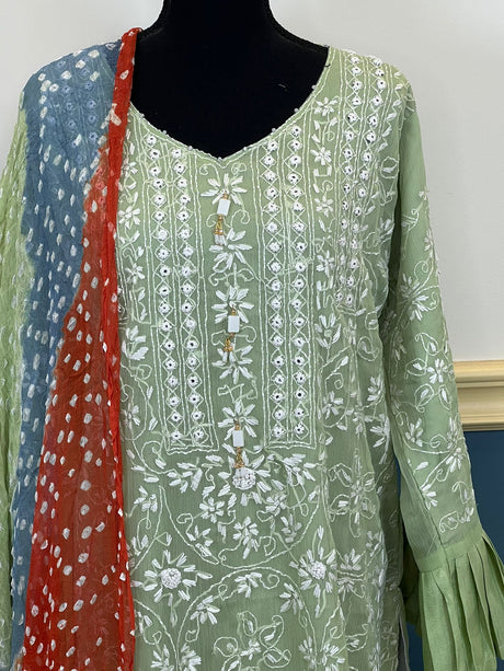 Hand Made Chunri Pakka Bor Jall Suits