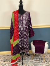 Hand Made Chunri Pakka Bor Jall Suits