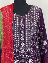 Hand Made Chunri Pakka Bor Jall Suits