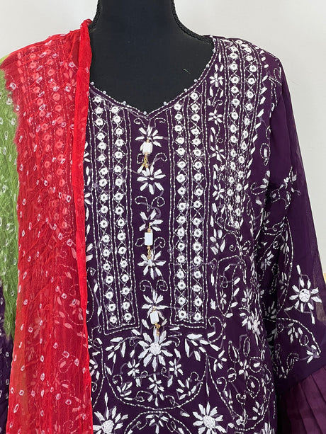 Hand Made Chunri Pakka Bor Jall Suits