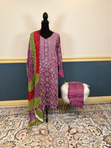 Hand Made Chunri Pakka Bor Jall Suits