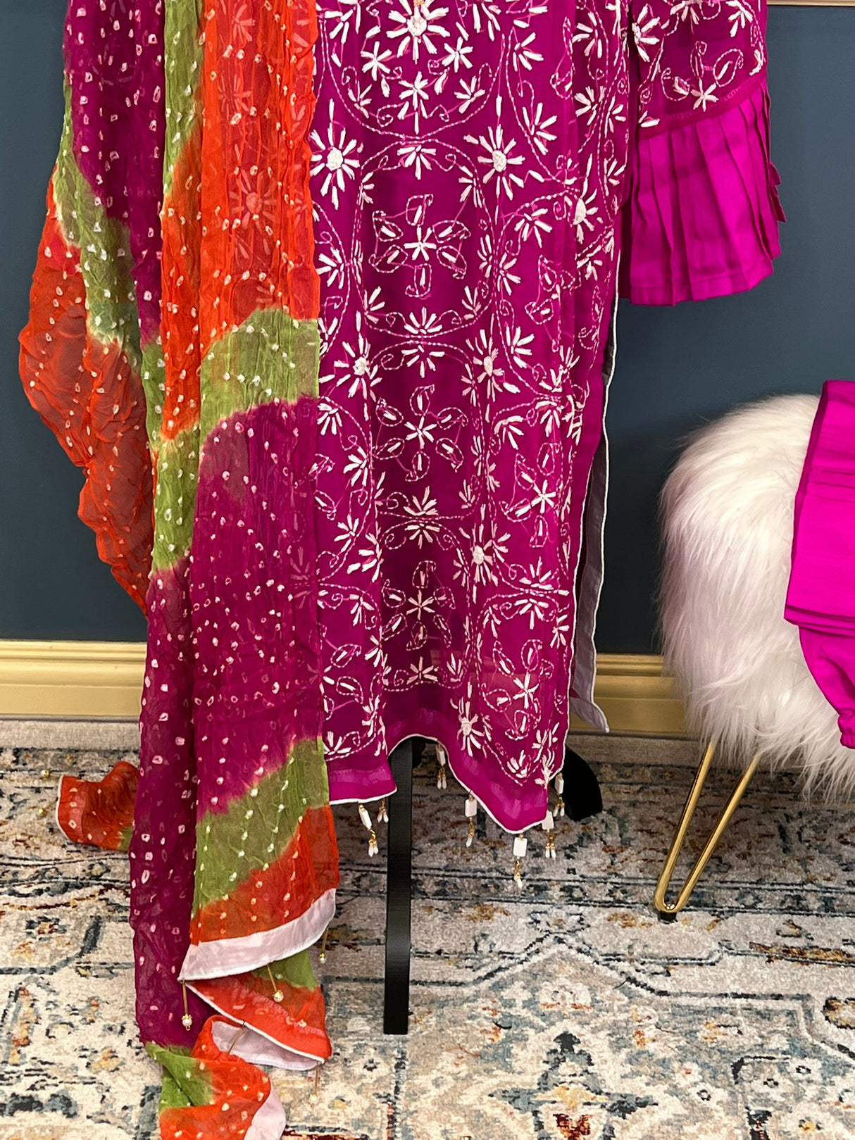 Hand Made Chunri Pakka Bor Jall Suits