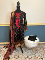 Pakistani Stitched lawn Embroidered Salwar kameez ready to ship