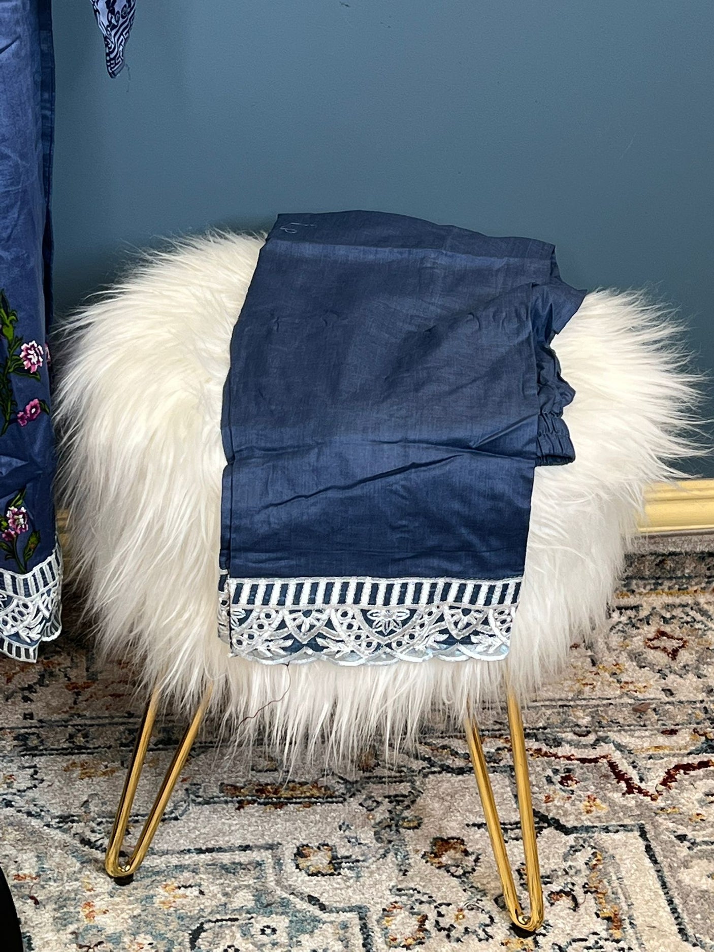 Pakistani Stitched lawn Embroidered Salwar kameez ready to ship