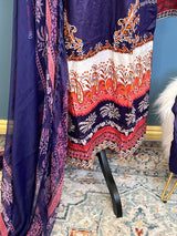 Pakistani Stitched lawn Embroidered Salwar kameez ready to ship