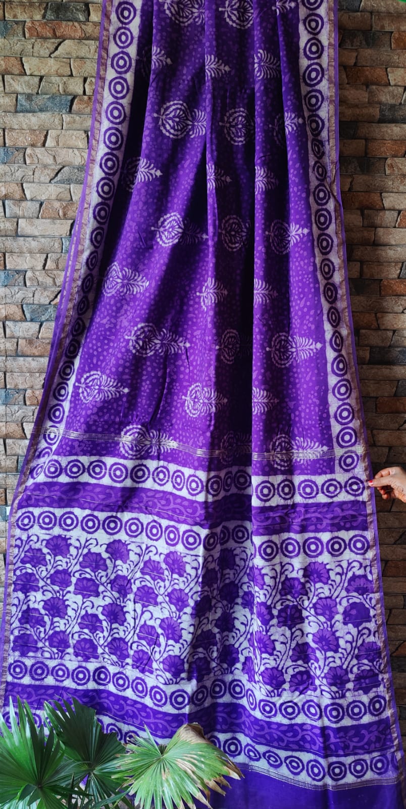 Pure Chanderi Silk Saree
