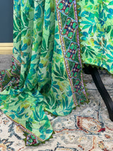 Pure silk kamiz and pant with pure chiffon dupatta