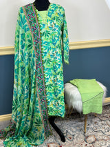 Pure silk kamiz and pant with pure chiffon dupatta