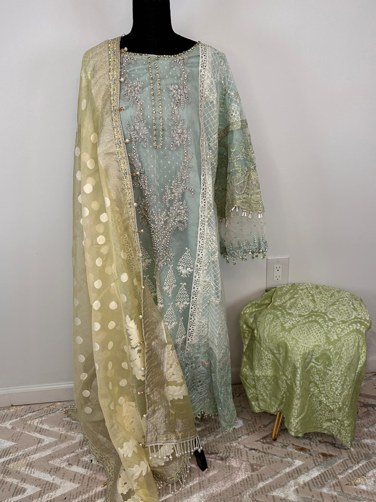 Pakistani Embroidered Party wear  Ready To Ship