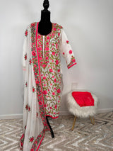 Gulabo Jaipuri Georgette Gota Patti Embroidered & Hand Hmbroidered Set