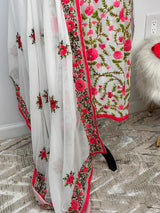 Gulabo Jaipuri Georgette Gota Patti Embroidered & Hand Hmbroidered Set