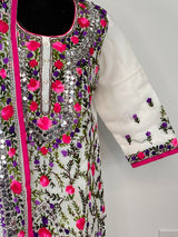 Gulabo Jaipuri Georgette Gota Patti Embroidered & Hand Hmbroidered Set