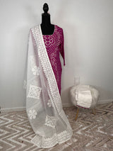 Pure Cotton Kamiz with Applique Dupatta