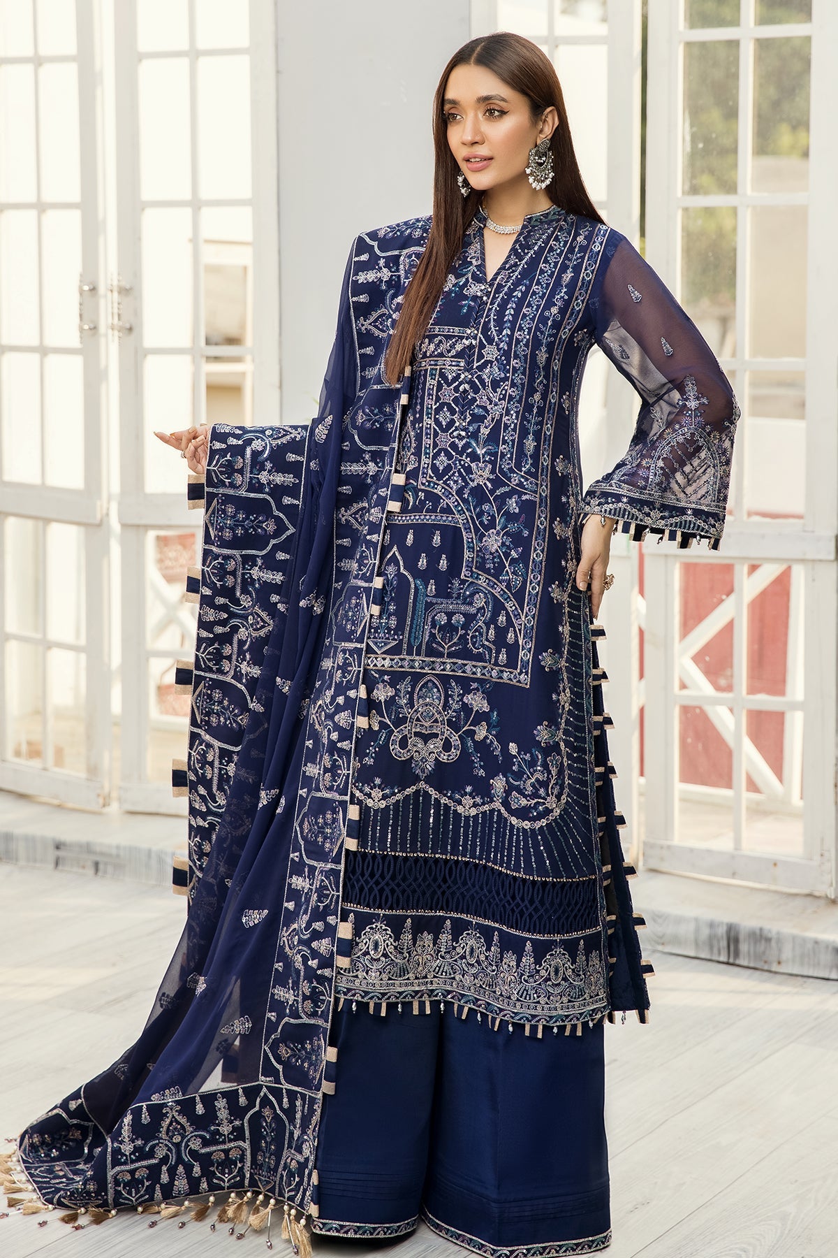 Alizeh Luxury  Embroidered Chiffon Collection-100% Original