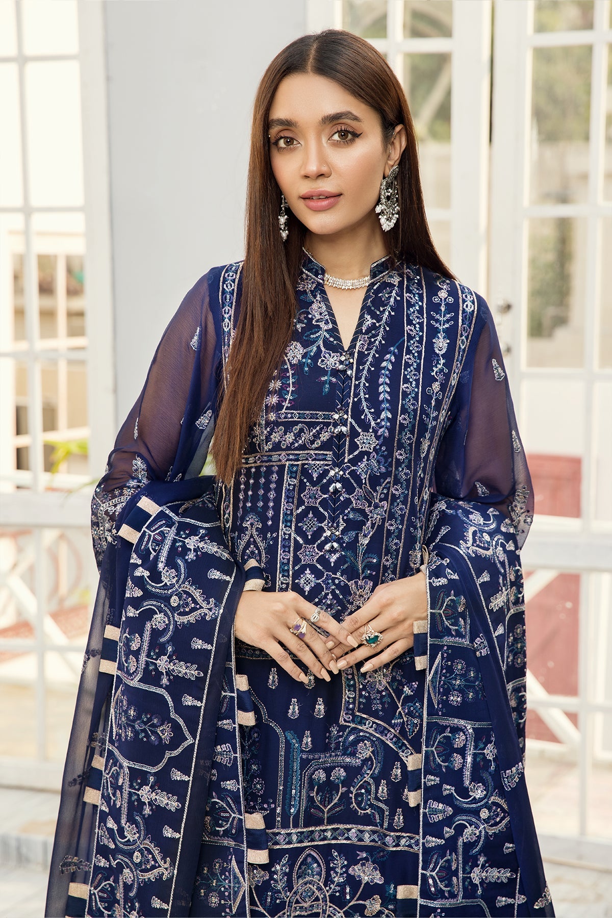 Alizeh Luxury  Embroidered Chiffon Collection-100% Original