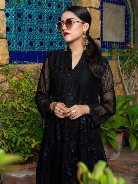 Zephyr Chiffon Embroidered Kurti 2 pcs-100% Original Guaranteed