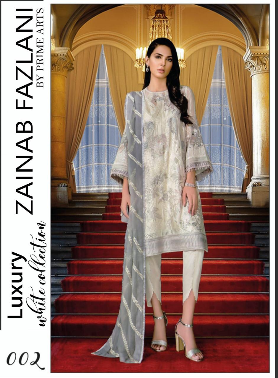 Zainab Fazlani Chiffon Collection 2021-100% Original Guaranteed