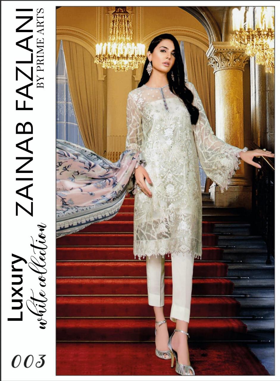 Zainab Fazlani Chiffon Collection 2021-100% Original Guaranteed