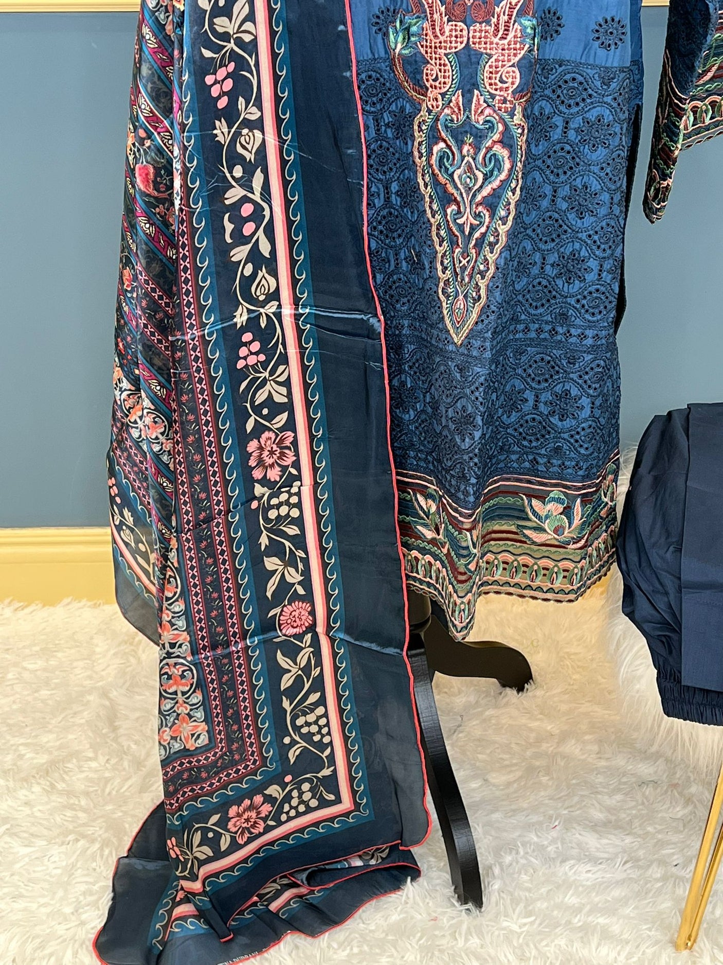 Pakistani Stitched Embroidery Party Wear Dresses Ready To Ship