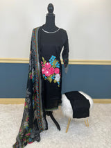 Pakistani Stitched lawn Embroidered Salwar kameez ready to ship