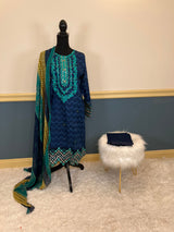 Pakistani Stitched Embroidered lawn Salwar kameez ready to ship