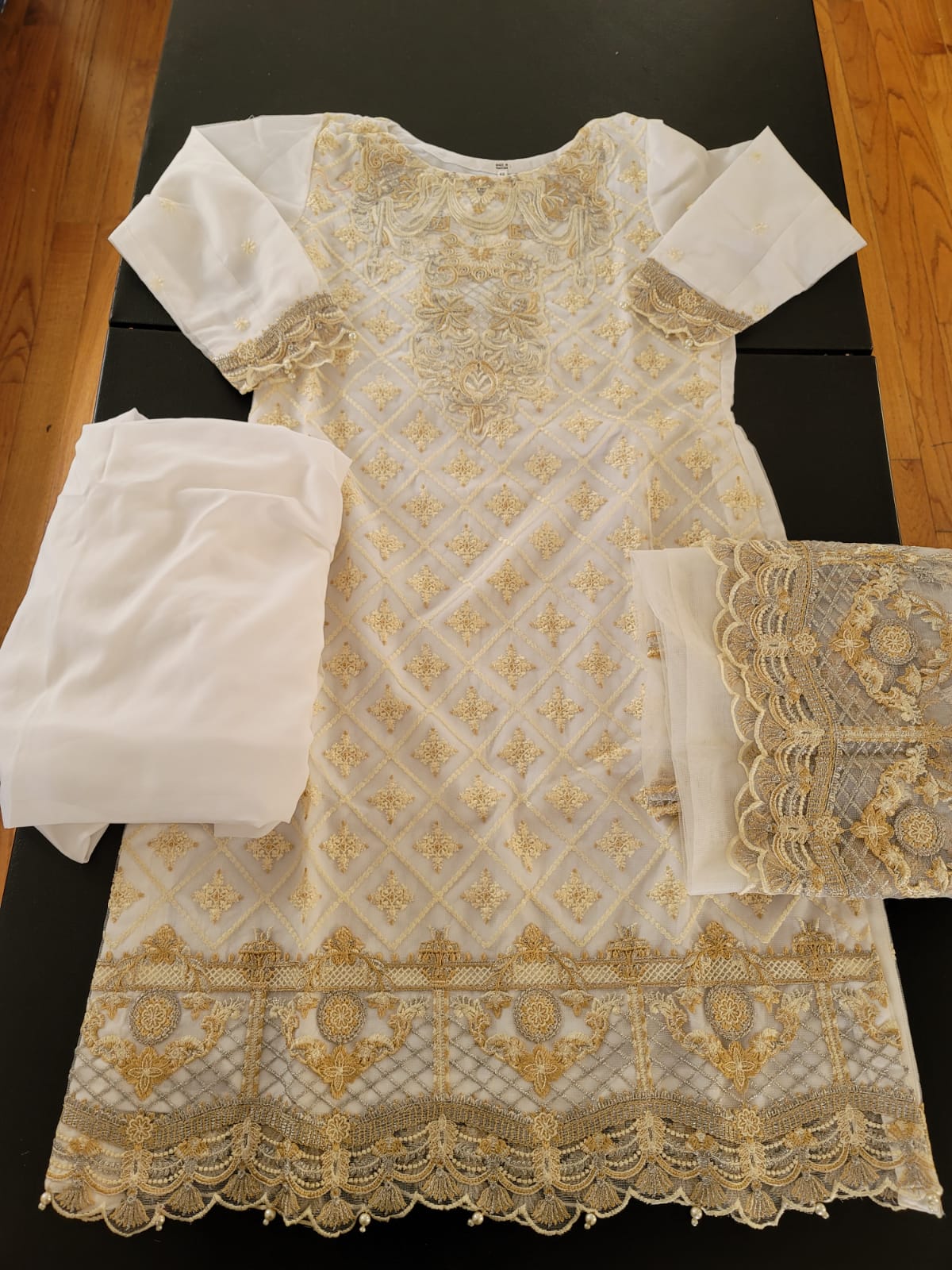 Pakistani Stitched Embroidery Party Wear Dresses Ready To Ship