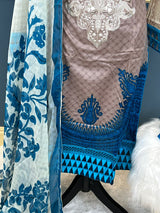 Pakistani Stitched lawn Embroidered Salwar kameez ready to ship