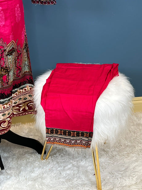 Indian Cotton Stitched Embroidery Suit Ready To Ship