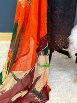 Pakistani Stitched lawn Embroidered Salwar kameez ready to ship