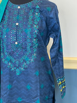 Pakistani Stitched Embroidered lawn Salwar kameez ready to ship