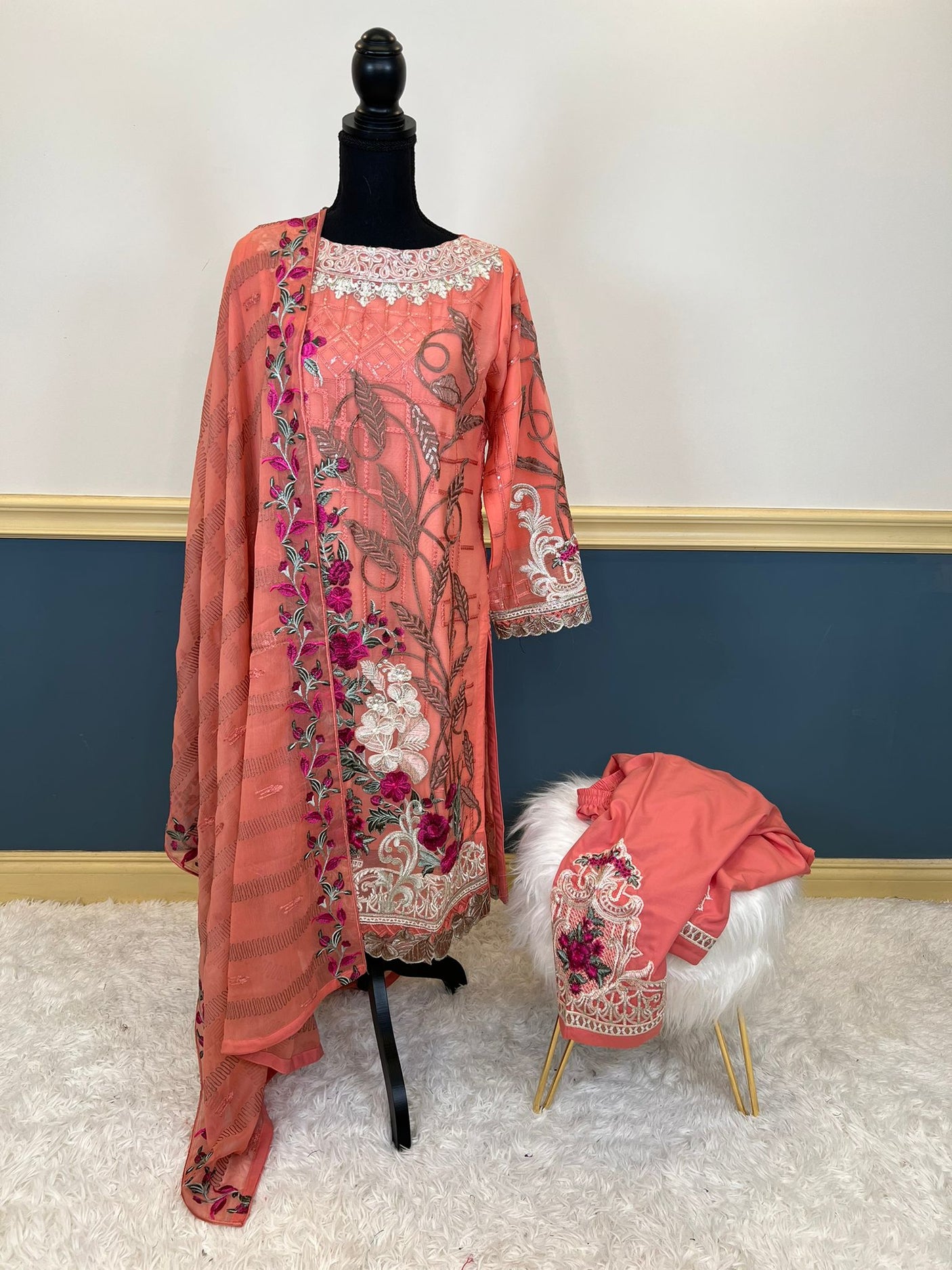 Pakistani Embroidered Party wear  Ready To Ship