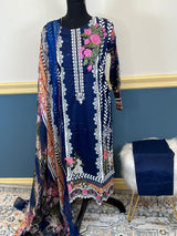 Pakistani Stitched Embroidered lawn Salwar kameez ready to ship